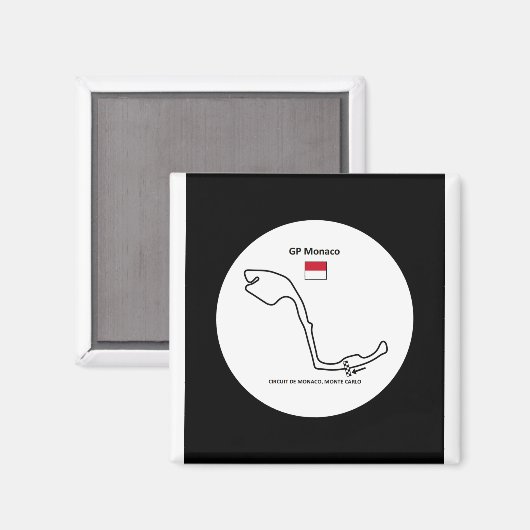 GP Monaco Monte Carlo Magneet (Voorkant / Achterkant)