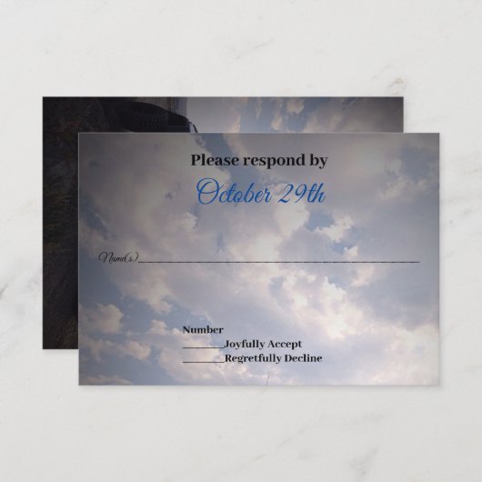 GP Off Road 4X4 Trouw RSVP Kaart (Voorkant / Achterkant)