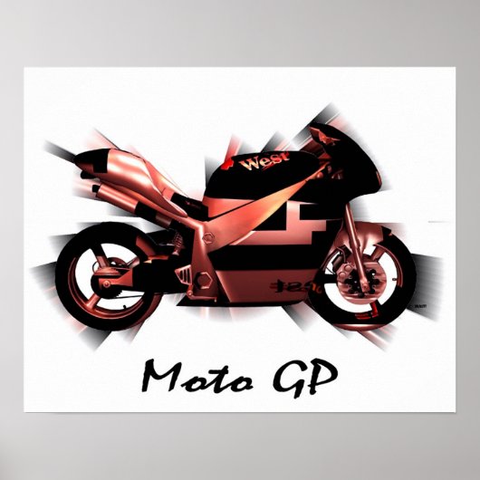 GP-Poster van Moto Poster (Voorkant)