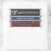 GP Rackspace-Sticker Rechthoekige Sticker (Tas)