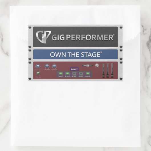 GP Rackspace-Sticker Rechthoekige Sticker (Tas)