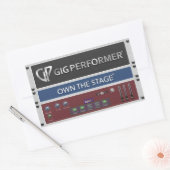 GP Rackspace-Sticker Rechthoekige Sticker (Envelop)