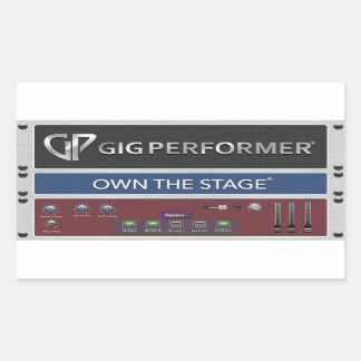 GP Rackspace-Sticker Rechthoekige Sticker