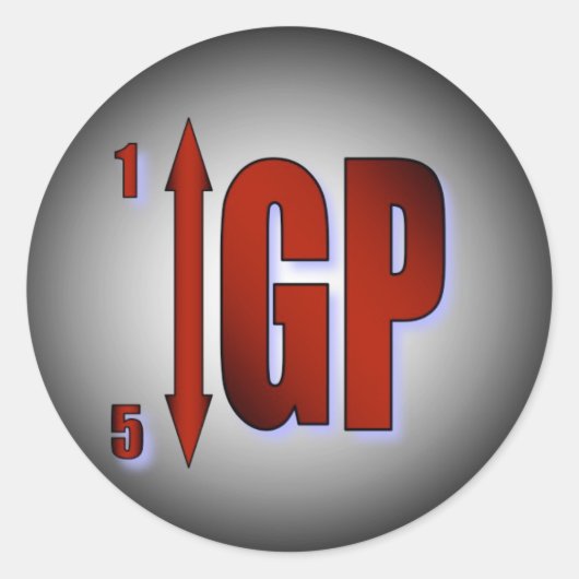 GP Shift Warning Sticker - Rood (Voorkant)