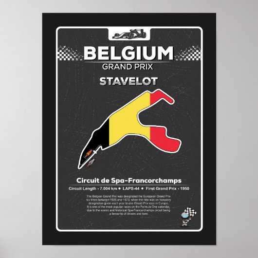 GP van België Poster (Voorkant)