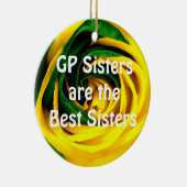 GP-zussen zijn de beste zussen Keramisch Ornament (Rechts)