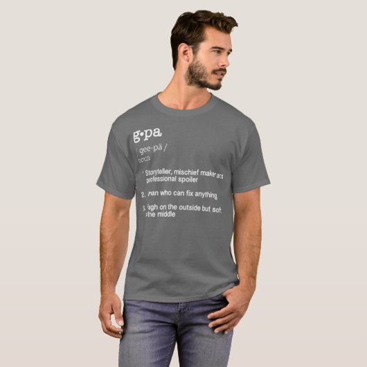 GPa Definition Fathers Day Gift T-shirt (Voorkant volledig)