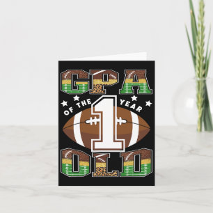 Gpa van de 1 jaar oude voetbal 1e jaars down geboo kaart