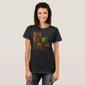 Gpa weet alles van opa Vaderdag T-shirt (Voorkant volledig)
