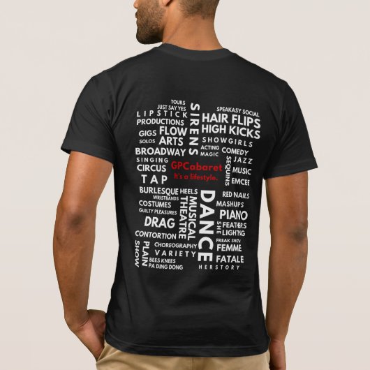 GPC Word Cloud T-shirt (Achterkant)