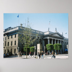 GPO, O'Connell St. Dublin City Center, Ierland Poster