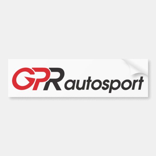 GPR Autosport Bumpersticker (Voorkant)