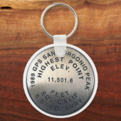 gps benchmark san gorgonio sleutelhanger (Voorkant)