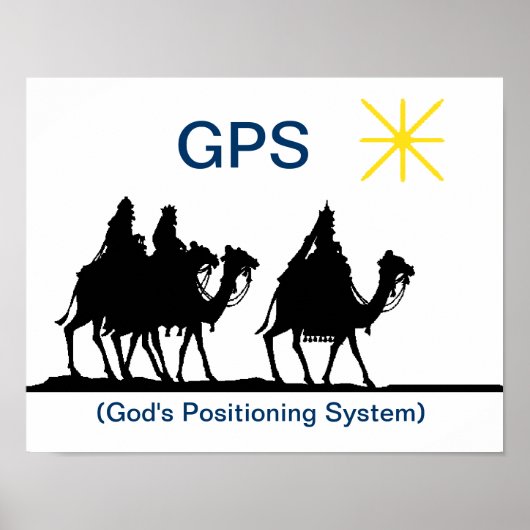GPS Christelijk kerstPoster Poster (Voorkant)