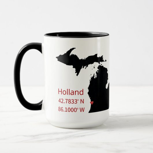 GPS-coördinaten van Holland Michigan Mok (Links)