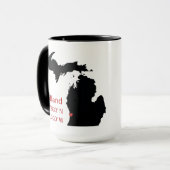 GPS-coördinaten van Holland Michigan Mok (Voorkant links)
