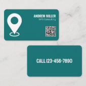 GPS-diensten QR Visitekaartje (Voorkant / Achterkant)