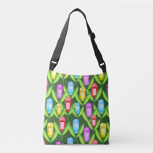 GPS Flowers Crossbody Tas (Voorkant)
