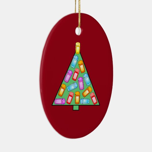 GPS Geocaching kerstboom Keramisch Ornament (Rechts)