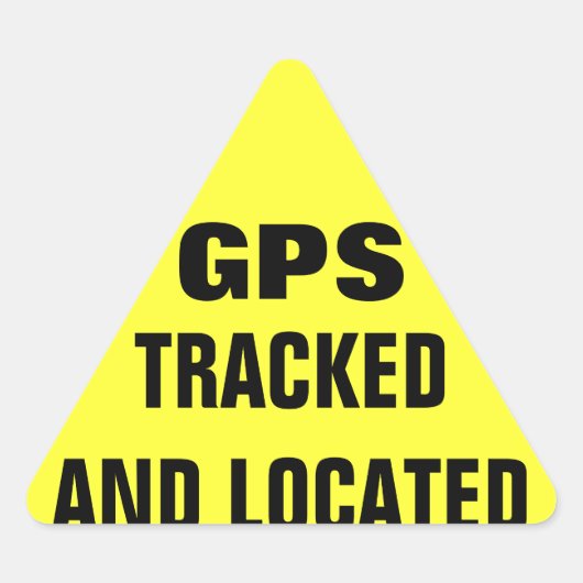 GPS gevolgd en gelegen Sticker (Voorkant)