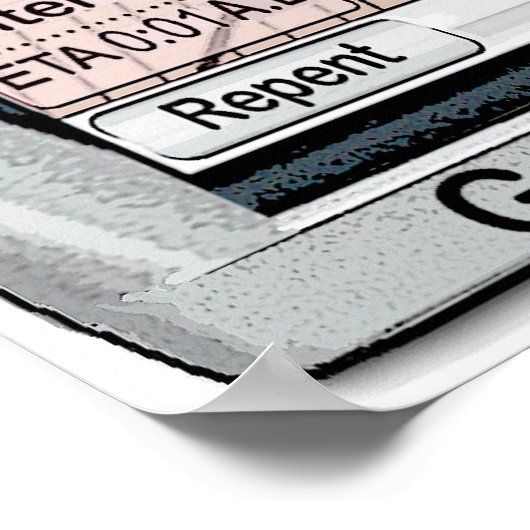 GPS God Persoonlijke redder Poster (Hoek)