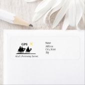 GPS God's Positioning System Adresetiketten Etiket (Insitu)