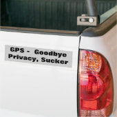 GPS Goodbye Privacy Sucker Bumpersticker (Op Truck)