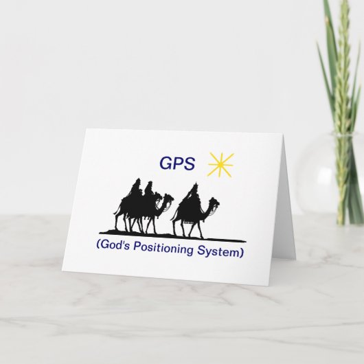 GPS Kerst Wenskaart Feestdagen Kaart (Voorkant)