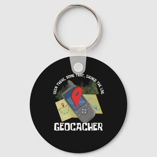 GPS-locatiestragers navigeren Gift Geocaching Sleutelhanger (Voorkant)