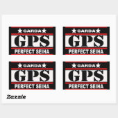 GPS RECHTHOEKIGE STICKER (Vel)