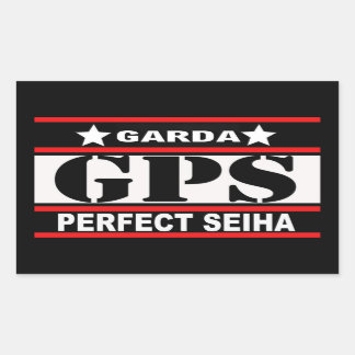 GPS RECHTHOEKIGE STICKER