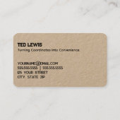 GPS-services Visitekaartje (Achterkant)