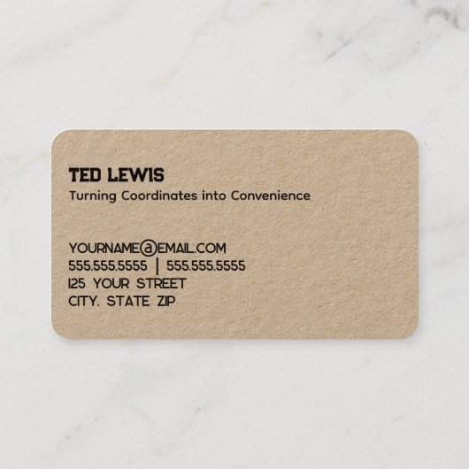 GPS-services Visitekaartje (Achterkant)