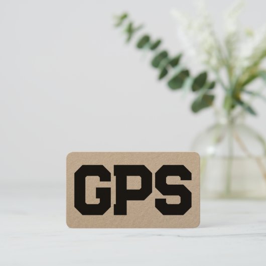 GPS-services Visitekaartje (Staand voorkant)