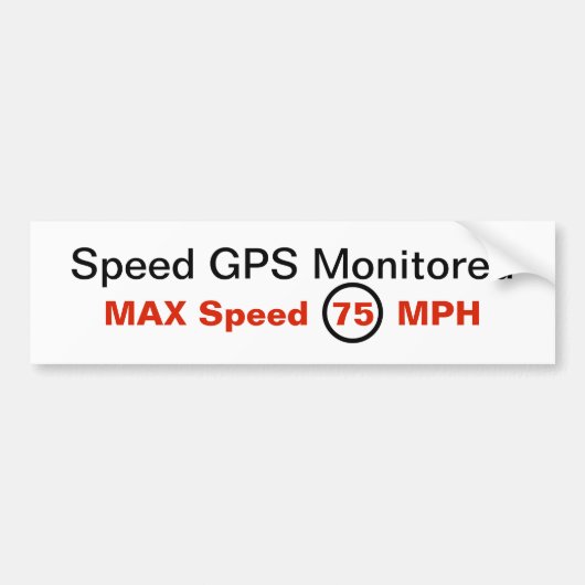GPS Speed Sticker (Voorkant)