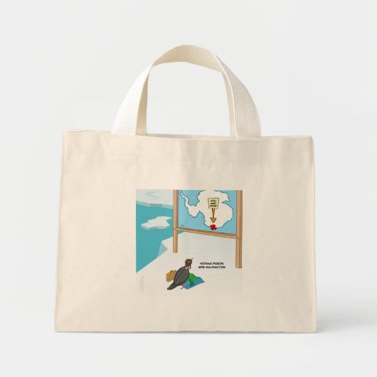 GPS-storing in duif Mini Tote Bag (Voorkant)
