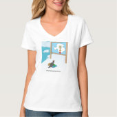 GPS-storing in trekduif T-shirt (Voorkant)