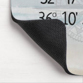 GPS-thuiscoördinaten compmeren in de oceaan Muismat (Hoek)