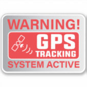 GPS-trackingsignalering Sticker (Voorkant)