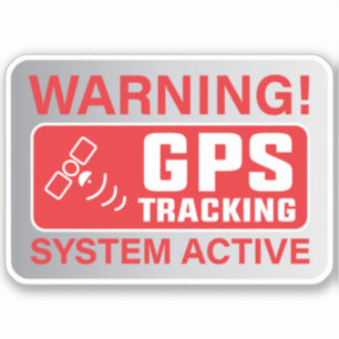 GPS-trackingsignalering Sticker