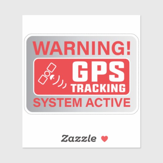 GPS-trackingsignalering Sticker (Vel)