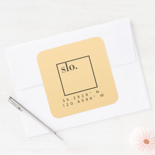 GPS VIERKANTE STICKER (Envelop)