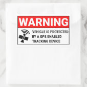 GPS-volgapparaat Rechthoekige Sticker (Tas)