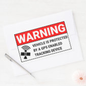 GPS-volgapparaat Rechthoekige Sticker (Envelop)