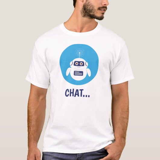 GPT Chatbot - Robot with Artificial Intelligence T-shirt (Voorkant)