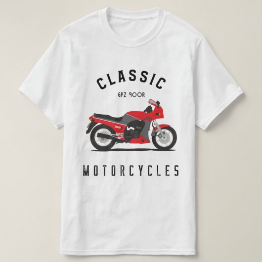 GPZ 900R Ninja ZX900A Motorrad Biker T-shirt (Design voorkant)