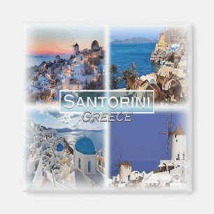 GR0113 Europa, Griekenland, Santorini, koelkast Magneet