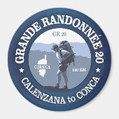 GR20 Corsica (BG) Magneet (Voorkant)