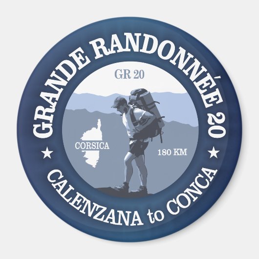 GR20 Corsica (BG) Magneet (Voorkant)