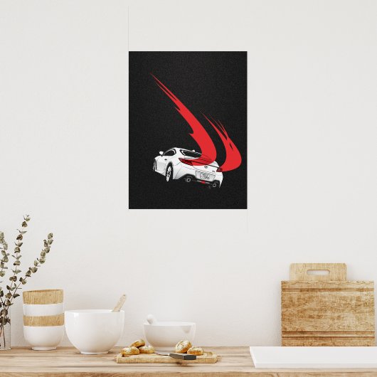 GR86 Touge Lights Poster (Keuken)